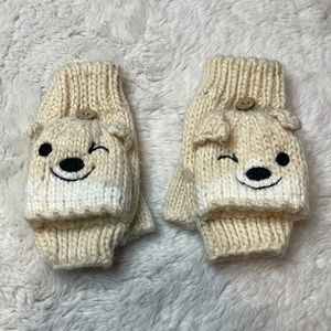 Hot Topic Convertible bear gloves - OS